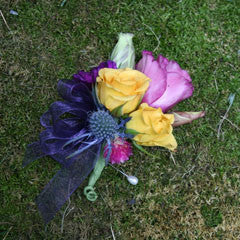 Multi color- Pinned Corsage