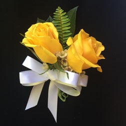 Yellow Double Rose - Pinned Corsage